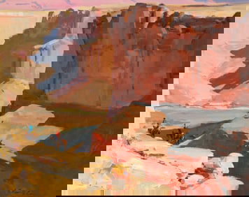 G. Russell Case (American, b. 1966) Walls of Badger Creek - Study, 2011