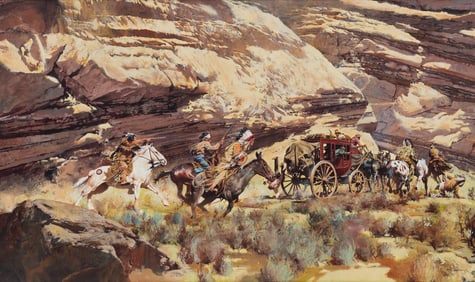 Oleg Stavrowsky (American, 1927-2020) Shootout