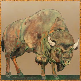 Ira Yeager (American, 1938-2022) Bison Bison Americanvs, 1995