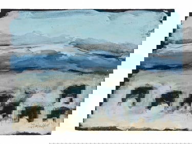 Theodore Waddell (American, b. 1941) Geyser Mountain Angus Dr #1, 2009