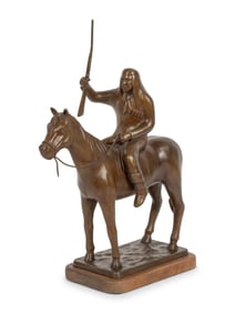 Bob Haozous (Chiricahua Apache, b. 1943) Horse and Rider, edition 3/26, 2003