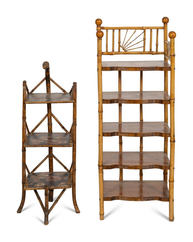 Two English Aesthetic Bamboo Etageres  (1 of 2)