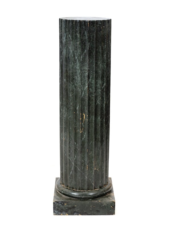 An Italian Faux-Marble Painted Pedestal  (1 of 2)