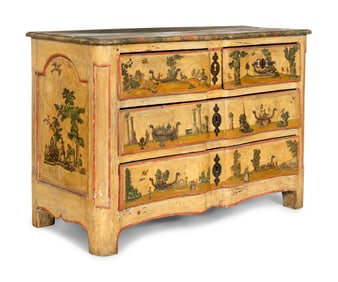 An Italian Lacca Povera Commode