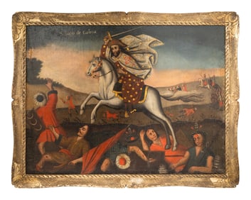 Cuzco School, 18th Century, Santiago Matamoros