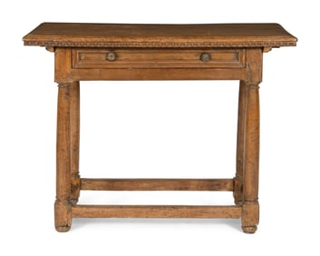 A Continental Walnut Table