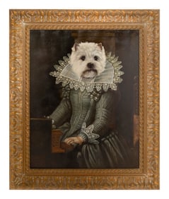 Thierry Poncelet (Belgian, b. 1946) A Westie Harpsichord Player