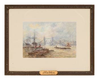 Edward Duncan (British, 1803 - 1882) London Bridge