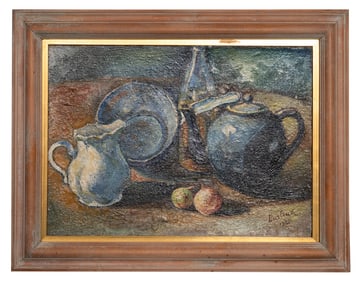 David Burliuk (Ukrainian, 1882-1967) Still Life with Teapot, 1925