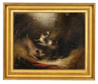 George Armfield (British, 1808–1893) Terriers Ratting