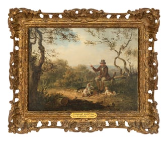 Attributed to Samuel John Egbert Jones (British, 1797-1861) Pheasant Shooting - Reloading