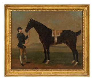 Attributed to Francis Sartorius the Elder (British, 1734-1804) A Bay Hunter with his Groom