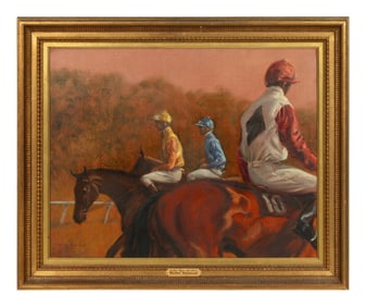 Henry Koehler (American, 1927 - 2018) Jockeys Before the Start, 1985