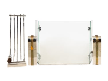 Danny Alessandro, 20th Century, A Set of Fireplace Accessories