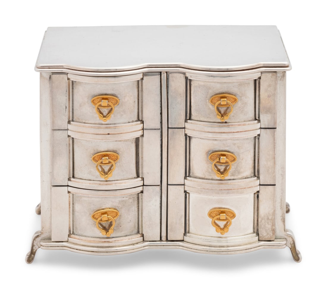 A Yossi Swed Partial Gilt Silver Dresser Havdallah Set (1 of 5)