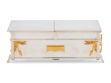 A Yossi Swed Partial Gilt Silver Megillah Table