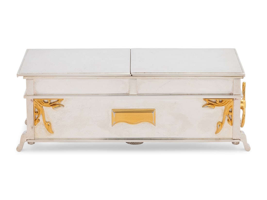 A Yossi Swed Partial Gilt Silver Megillah Table (1 of 4)