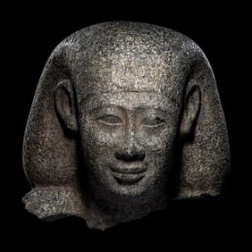 An Egyptian Granite Head of a Man
