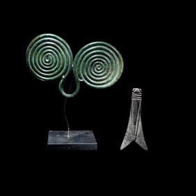 Two European Bronze Fibulae