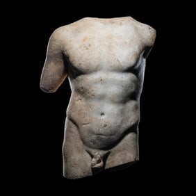 A Roman Marble Torso of a Youthful God or Satyr