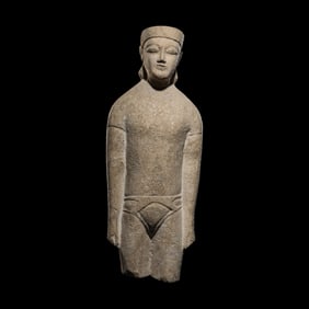 A Cypriot Limestone Figure