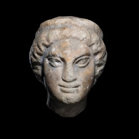 A Greek Marble Head of a Kore