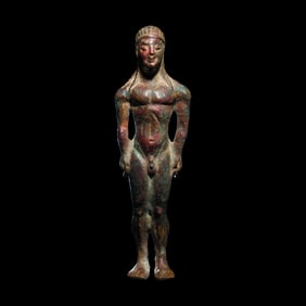 A Greek Bronze Kouros