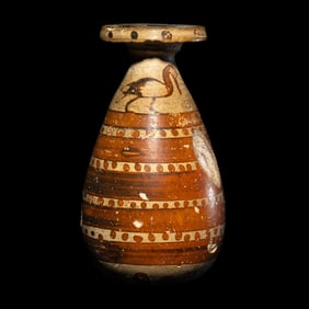 An Etrusco-Corinthian Terracotta Alabastron