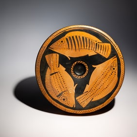 A Paestan Red-Figured Fish-Plate