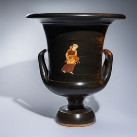 An Apulian Gnathian-Ware Calyx-Krater