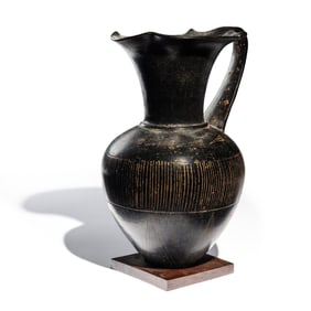 An Etruscan Bucchero Pitcher