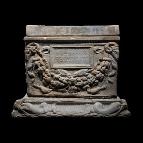 A Roman Marble Cinerary Urn