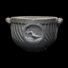A Roman Marble Cinerarium