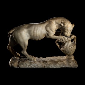 A Roman Marble Dionysiac Pantheress