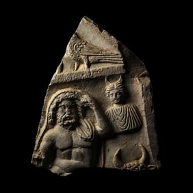 A Carthaginian Limestone Stele Fragment