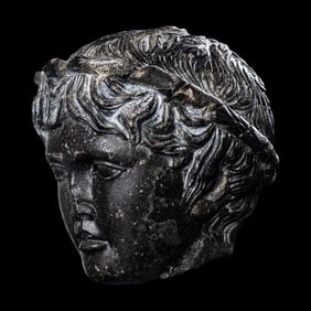 A Roman Black Dolomite Head of a Youth