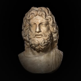 A Roman Marble Head of a God