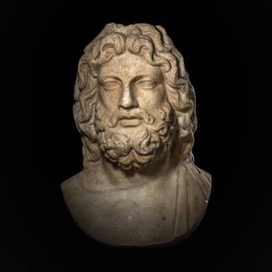 A Roman Marble Head of a God