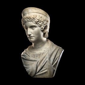 A Roman Marble Portrait Head of an Empress