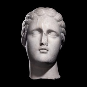 A Roman Marble Female Portrait Head