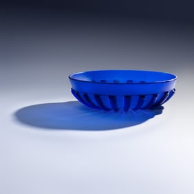 A Roman Cobalt Blue Glass Bowl