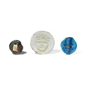 Three Roman Glass Relief Medallions