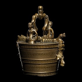A Nuremberg Brass Insert Weight Set