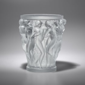 Lalique, 20th Century, Bacchantes vase France, designed 1927 / c. 2010
