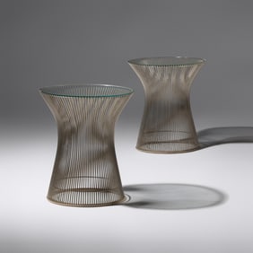 Warren Platner (American, 1919–2006) Pair of Side Tables Knoll