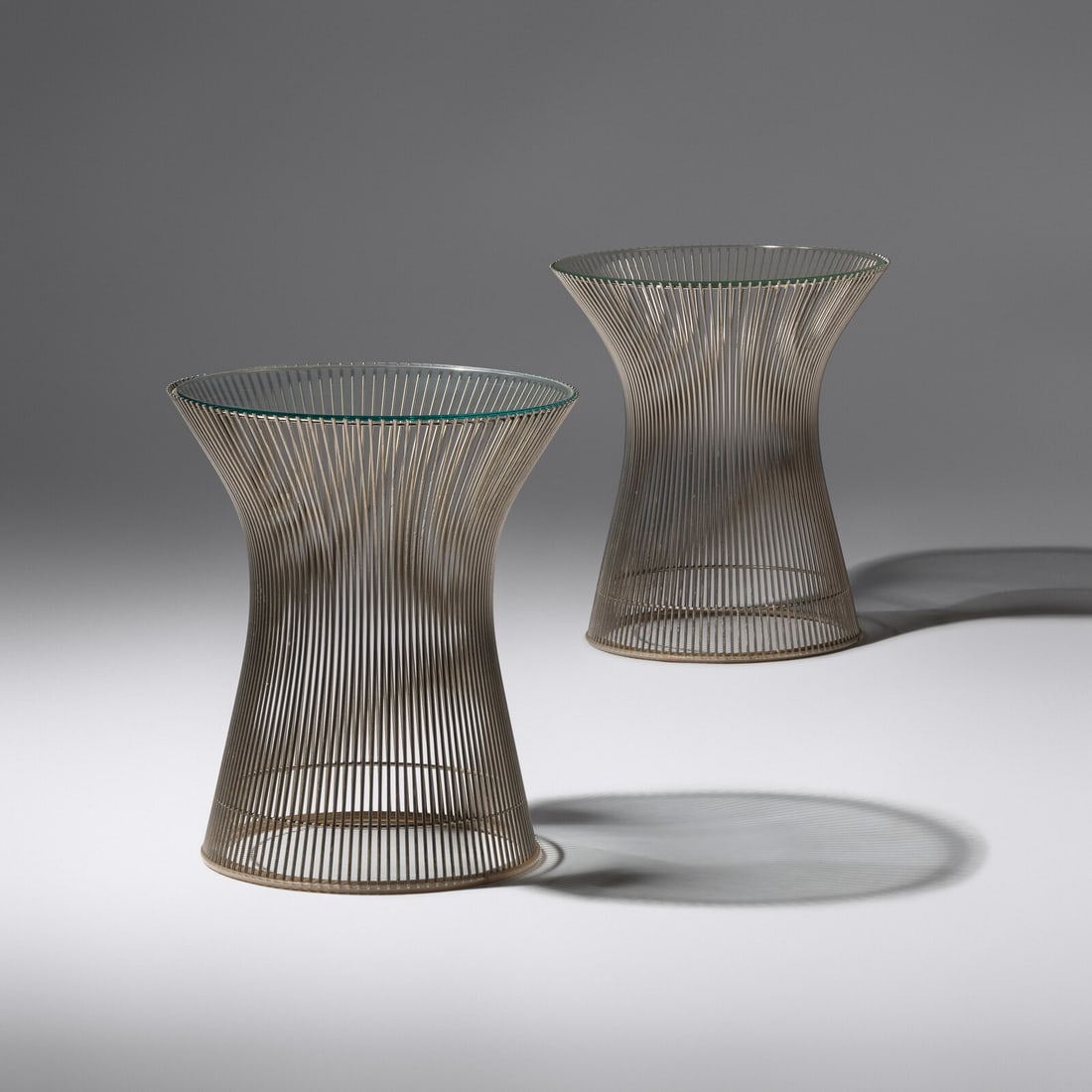 Warren Platner (American, 1919–2006) Pair of Side Tables Knoll