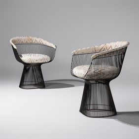 Warren Platner  (American, 1916–2006) Pair of Lounge Chairs, c. 1975 Knoll International, USA