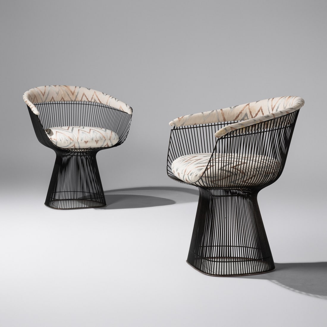 Warren Platner  (American, 1916–2006) Pair of Lounge Chairs, c. 1975 Knoll International, USA (1 of 2)