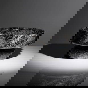 Angelo Mangiarotti (Italian, 1921–2012) Bowl, 1967 Knoll International, Italy | USA: Angelo Mangiarotti (Italian, 1921–2012) Bowl, 1967 Knoll International, Italy | USA marble applied manufacturer's label to underside ‘K’. 5¼ × 10¾ dia in (13 ×