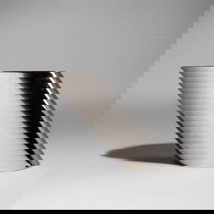 J. Wade Beam (American, 1944–2023) Zephyr table, c. 1975 for Brueton, USA: J. Wade Beam (American, 1944–2023) Zephyr table, c. 1975 for Brueton, USA chrome-plated steel 20? h × 15 w × 43 d in (52 × 38 × 109 cm) This lot is located in Chicago.